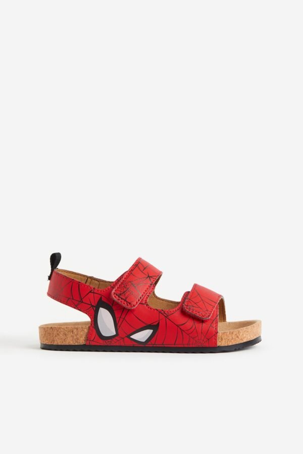 H&M Graphic Detail Sandals Spiderman Red - Image 2