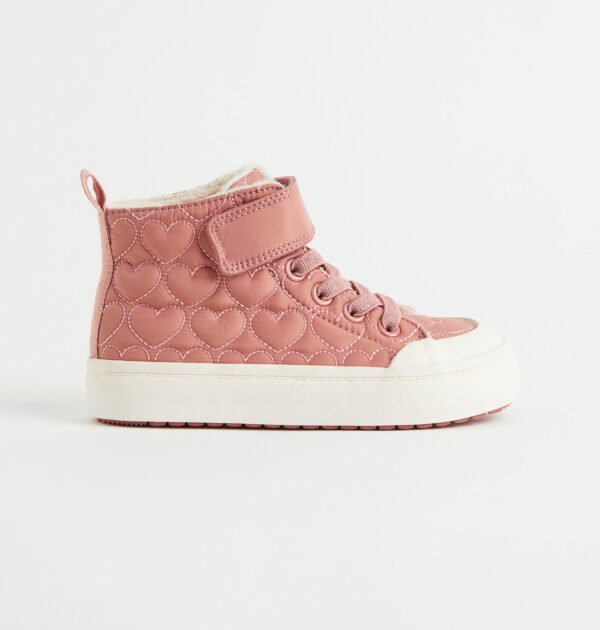 H&M Teddy Lined Hi Top Pink - Image 2