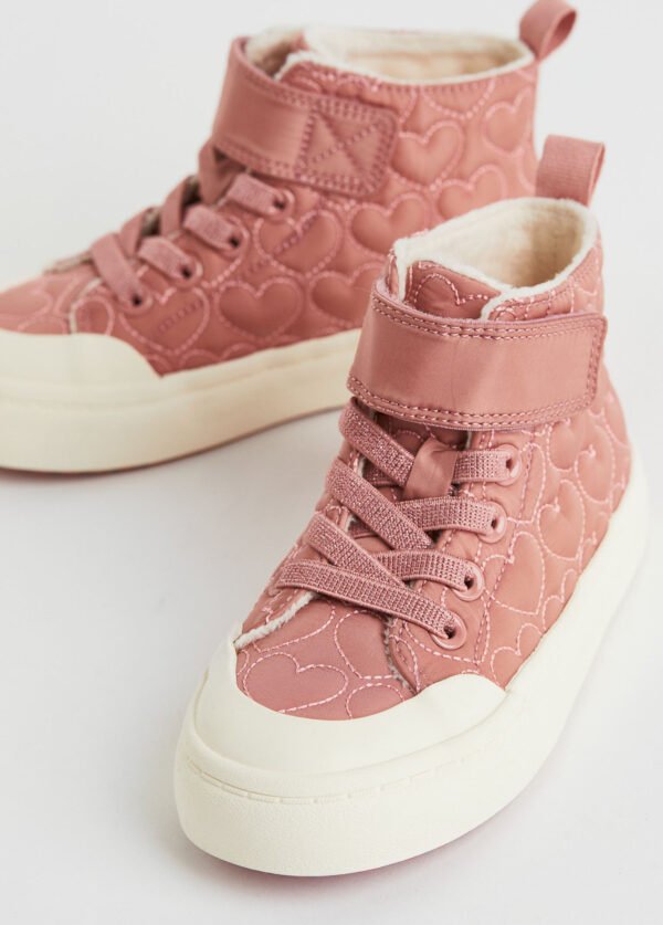 H&M Teddy Lined Hi Top Pink - Image 4