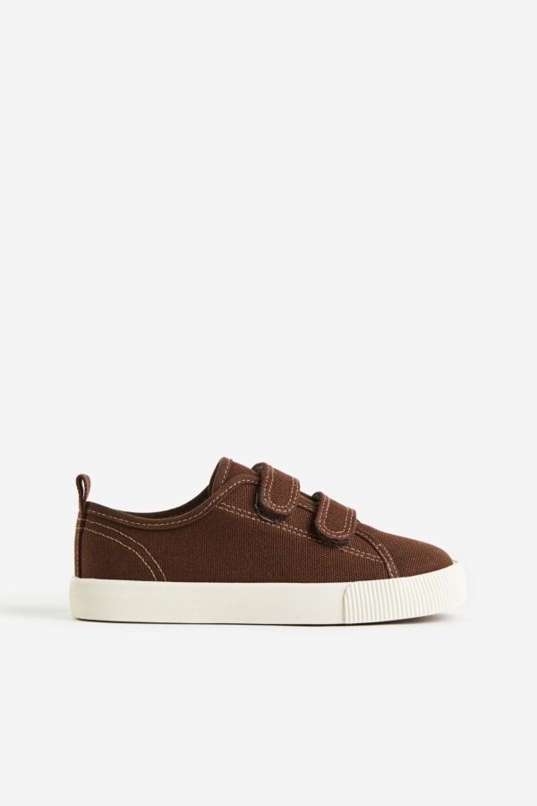 Canvas Trainers Brown - Image 2