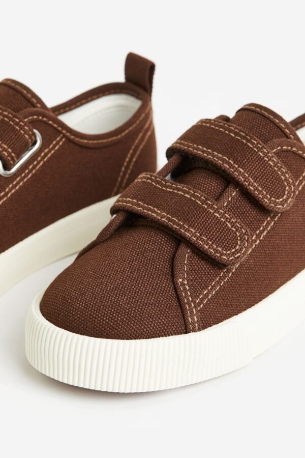 Canvas Trainers Brown - Image 3