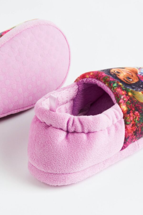 H&M Print-Motif Velour Slippers Encanto - Image 4