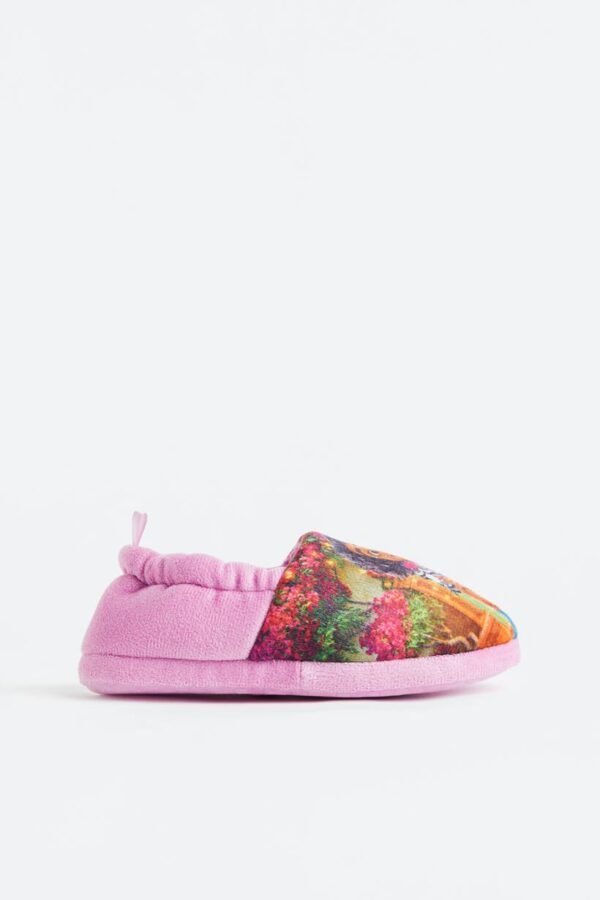 H&M Print-Motif Velour Slippers Encanto - Image 3