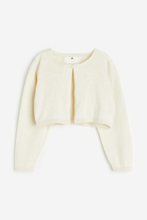 H&M Fine-Knit Bolero White