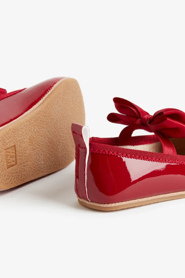 H&M Bow Ballerina Red - Image 3