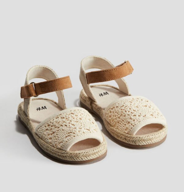 H&M Sandals Natural White/Brown