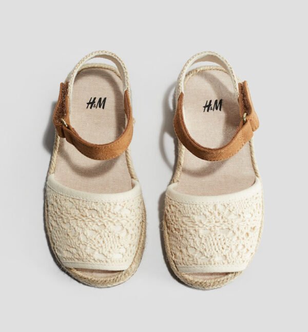 H&M Sandals Natural White/Brown - Image 2