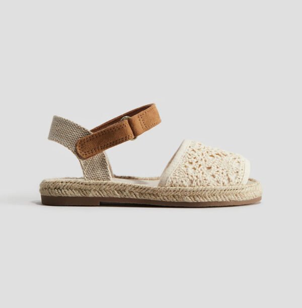 H&M Sandals Natural White/Brown - Image 4