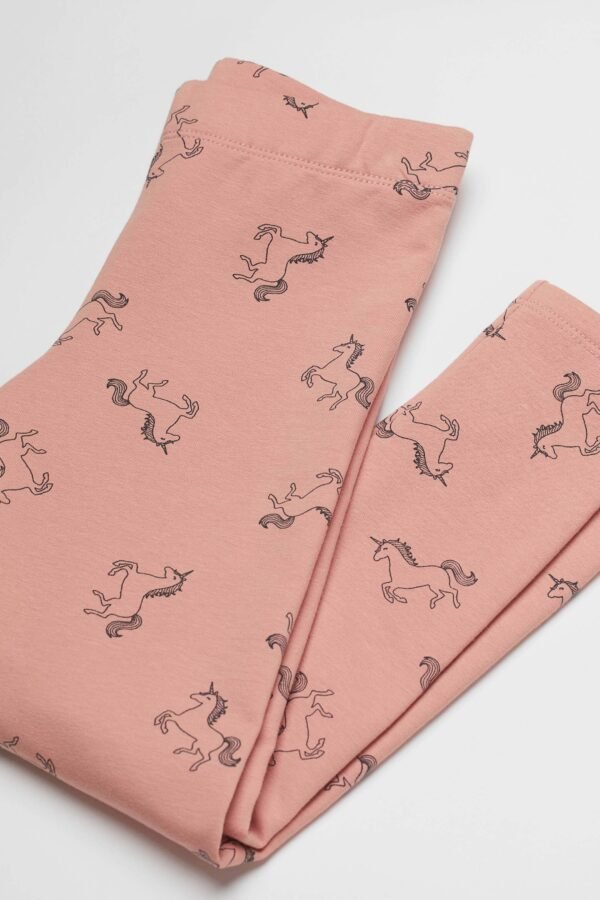 Brushed inside leggings pink unicorn