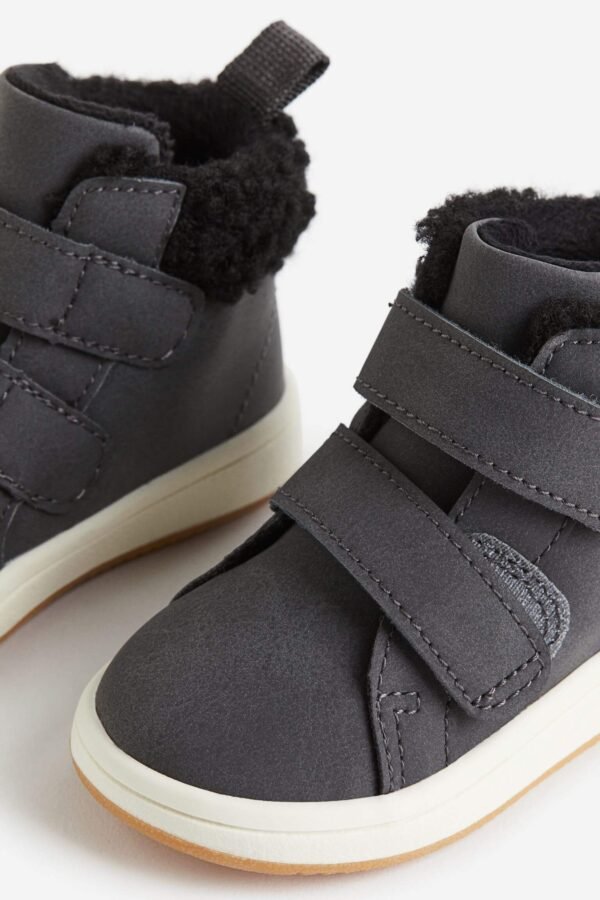 H&M Warm Lined Hi Top Dark Grey - Image 2