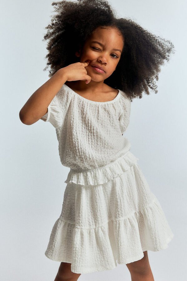 girls skirt h&m white