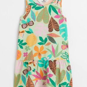 printed jersey dress