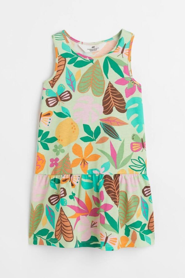 printed jersey dress