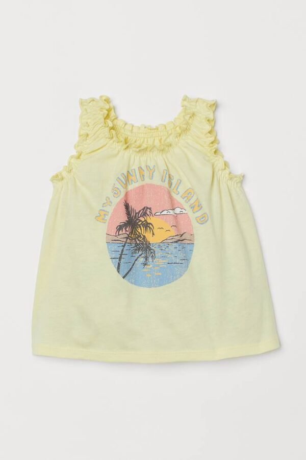baby tank top yellow