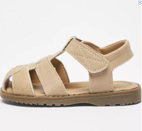 Textured Fisherman Sandals with Hook and Loop Closure Max Fashion - Image 2