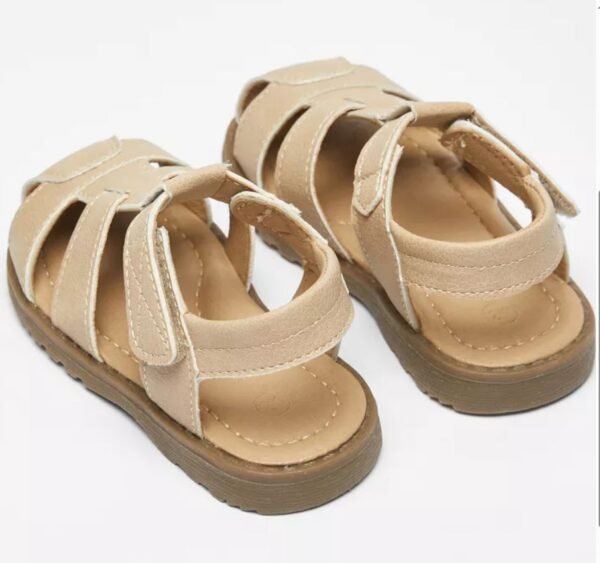 Textured Fisherman Sandals with Hook and Loop Closure Max Fashion - Image 3