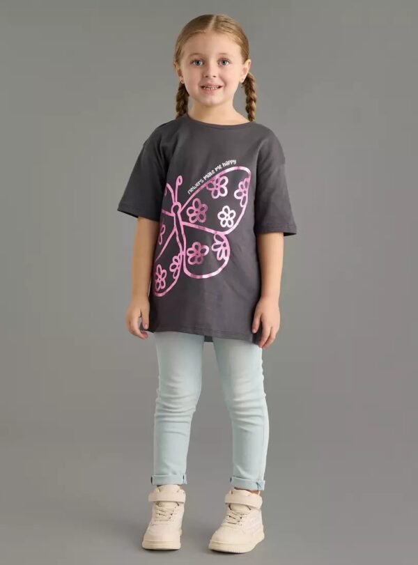 Butterfly Print Cotton Shirt MaxFashion - Image 2