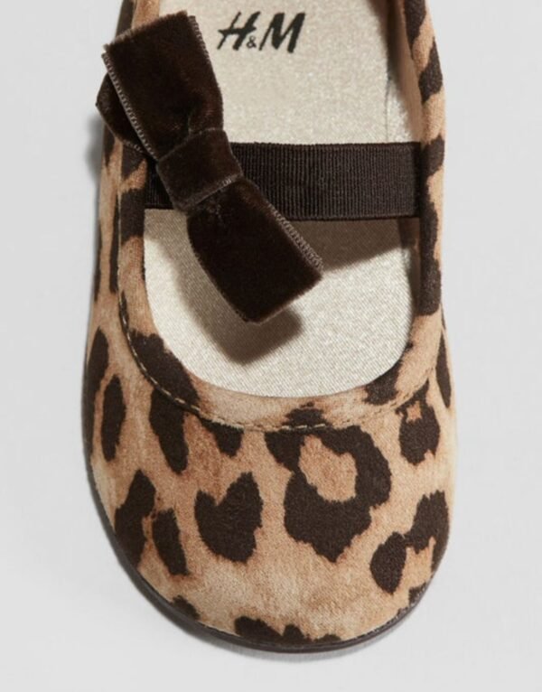 Ballerina Shoes with Bow Brown/Beige, Leopard print H&M - Image 2