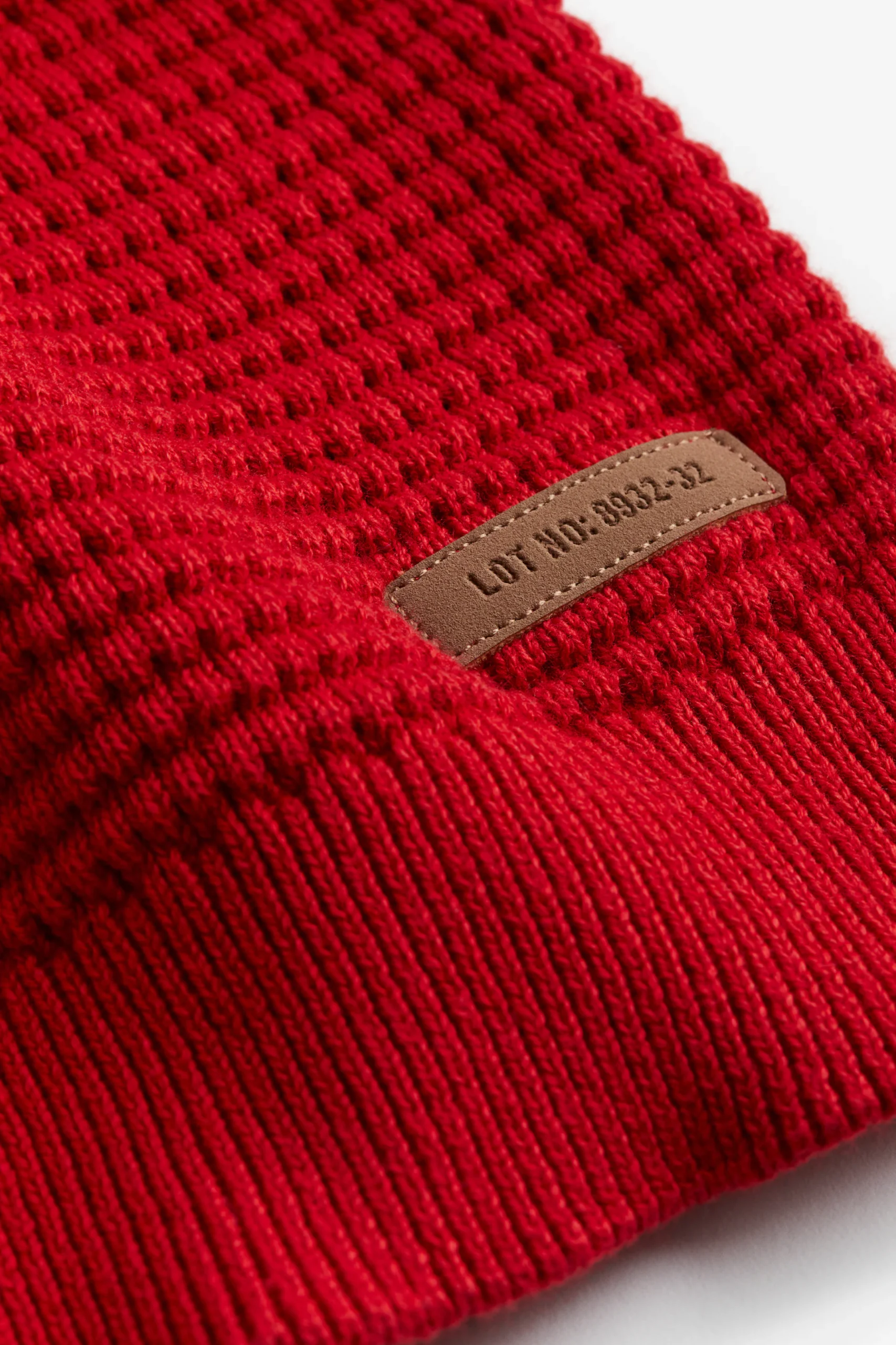 Waffle Knit Jumper Red - Image 2